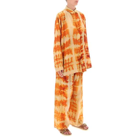 Sun chasers shibori silk shirt and pants set - Picture 2 of 4